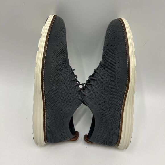 Cole Haan Original Grand Men’s 10.5 M Dress Casual Shoes GRAY Stitchlite Wingtip main image 4